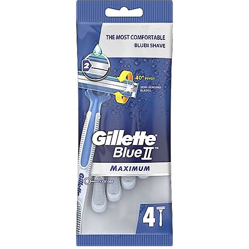 самобръсначка Gillette Blue II Максимум 4бр