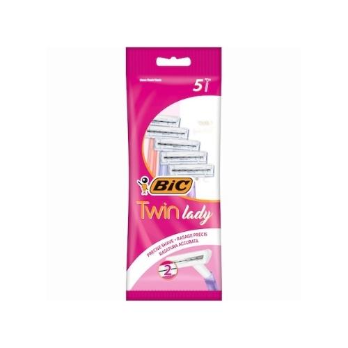 самобръсначка BIC Twin Lady с две ножчета х5бр в пликче
