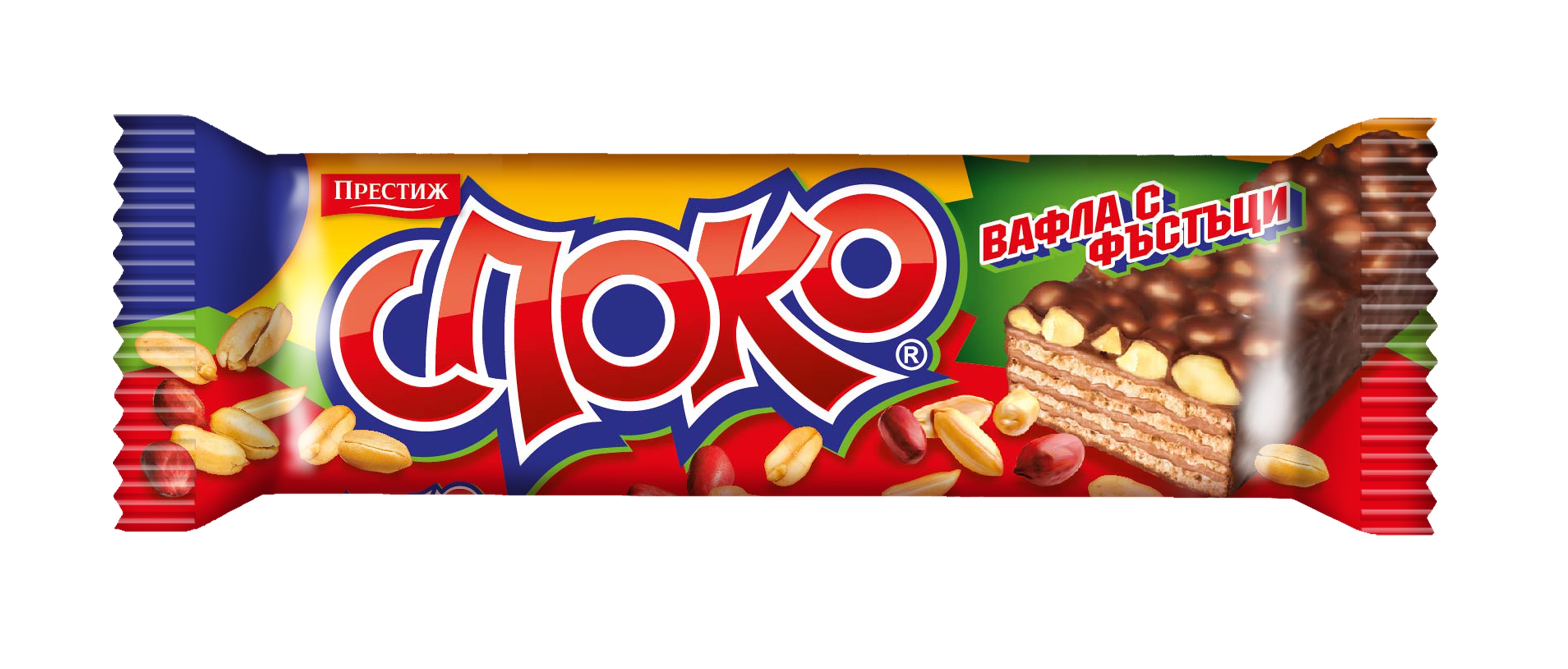 вафла тунквана Споко 30% фъстъци 35гр