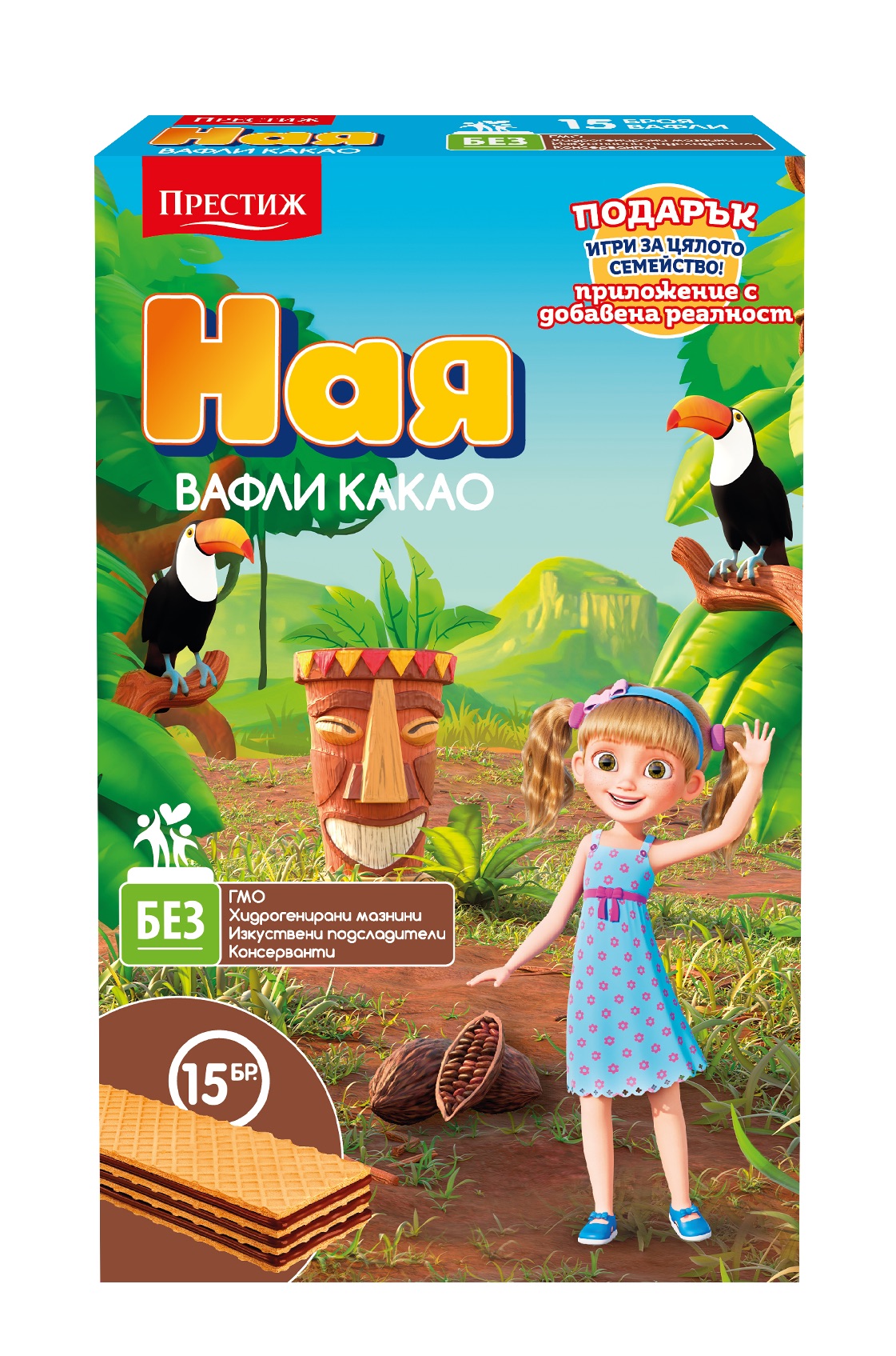 вафли Ная какао 321гр/15бр