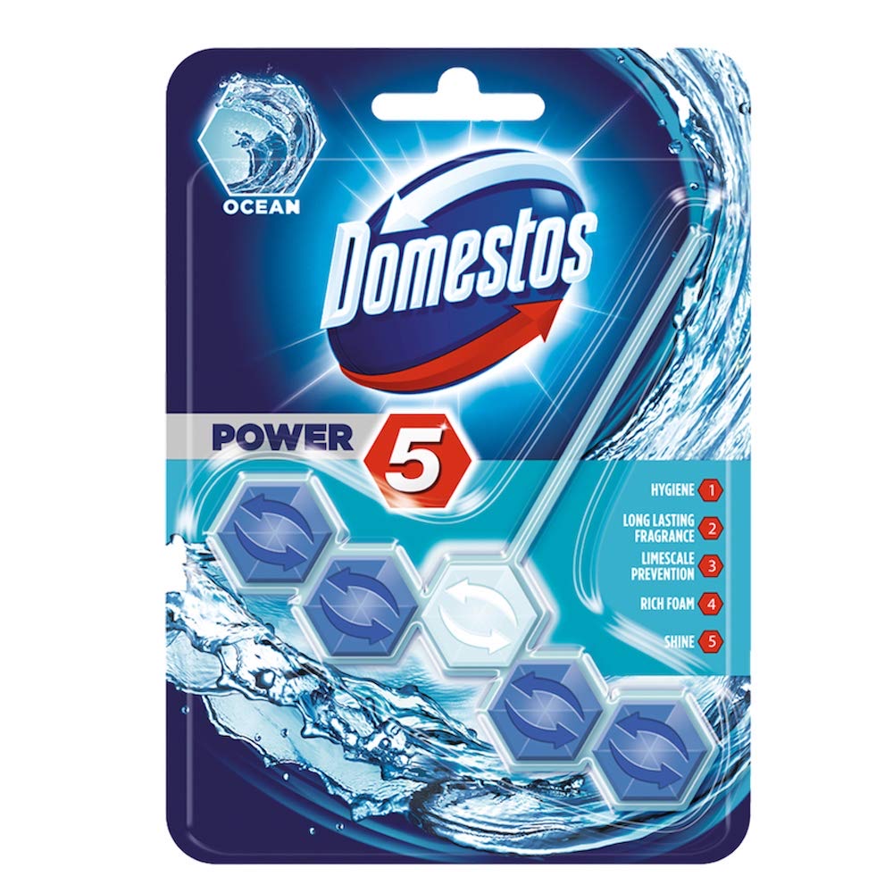 освежител WC Domestos Power 5 Ocean 55гр