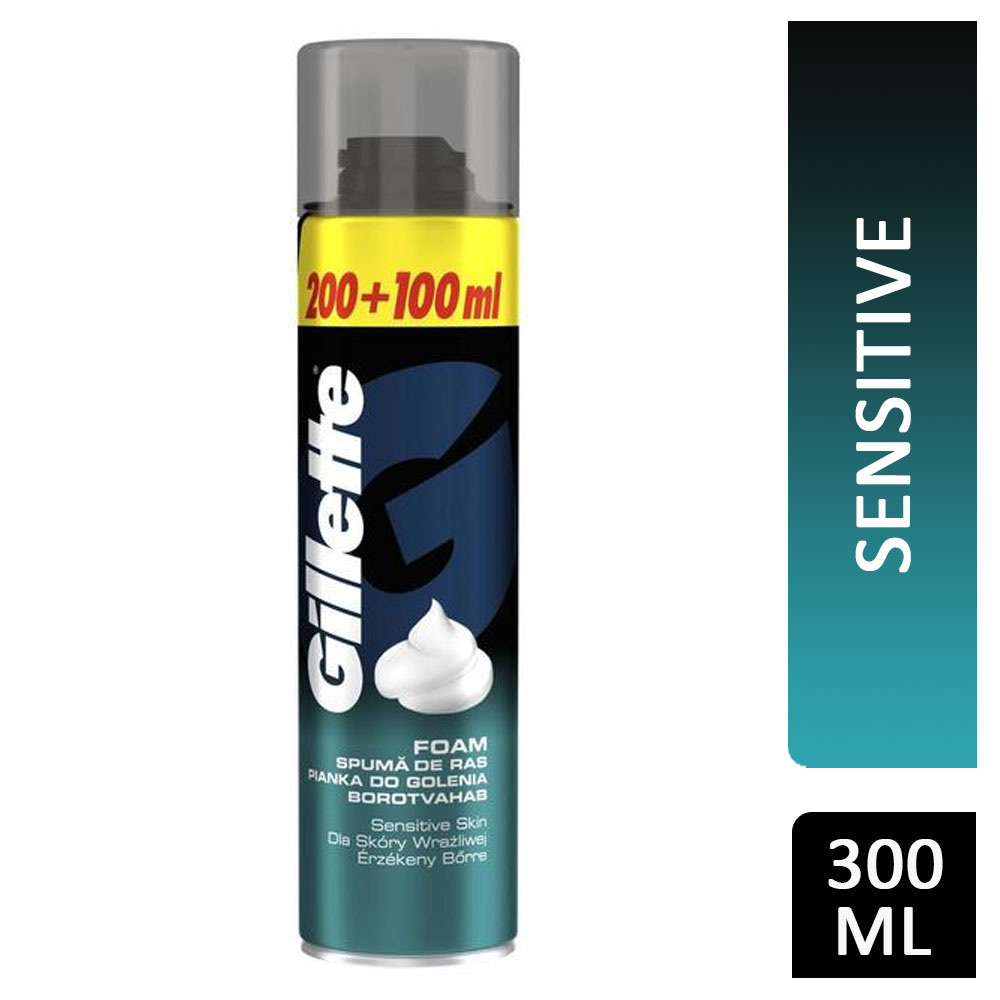 пяна за бръснене Gillette за чувствителна кожа 300мл