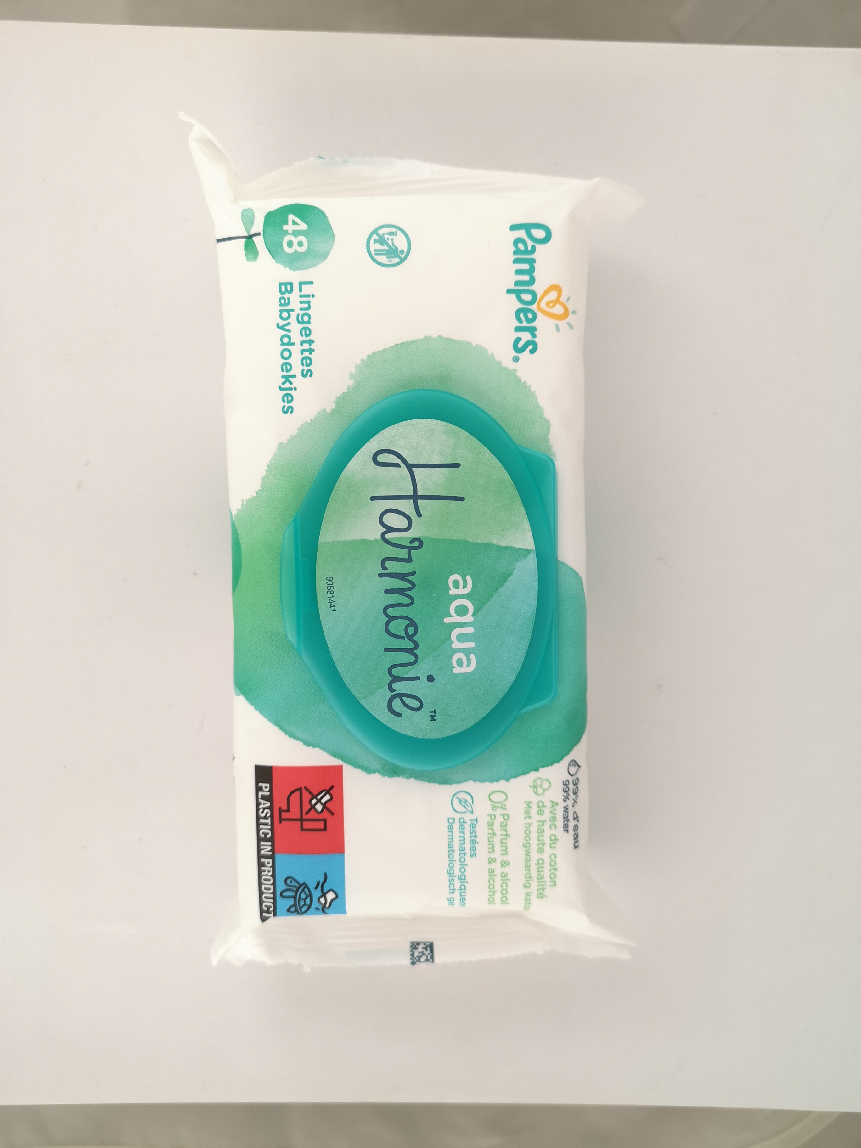 кърпи мокри Pampers Aqua Pure 48бр