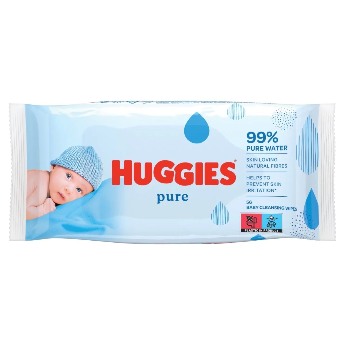 кърпи мокри Huggies Pure 56бр