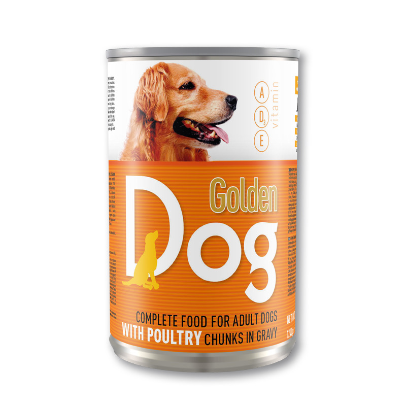 консерва за куче Golden dog с пиле 1240гр