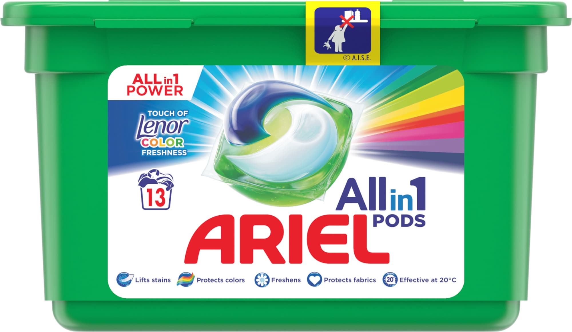 капсули Ariel all in one pods color 13бр