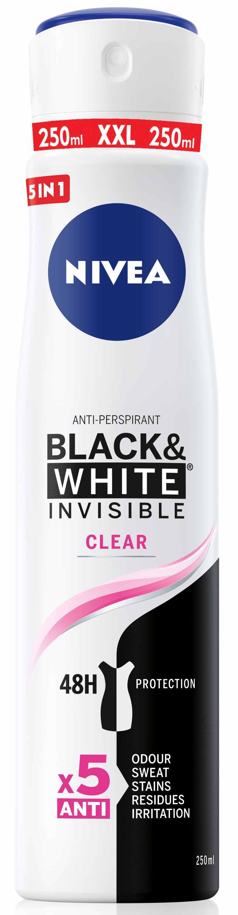 дезодорант Nivea Black & White Invisible active XL 250мл