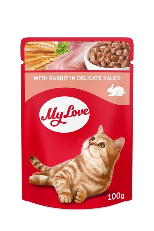 пауч за котка My Love заешко 100гр